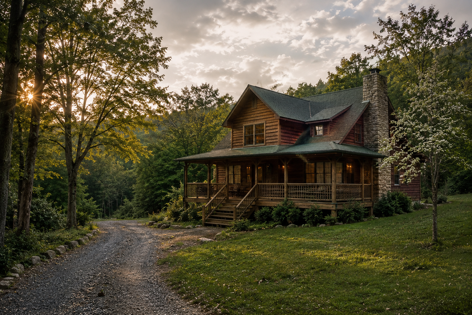 The Tucker family cabin in the Smoky Mountains