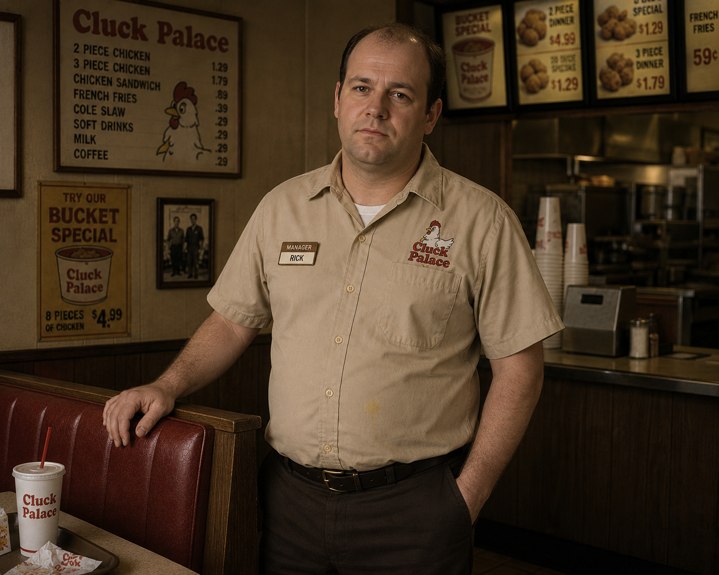 Rick, manager of Cluck Palace
